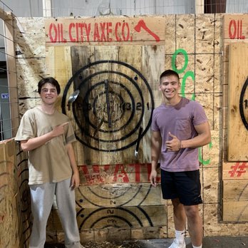 Oil City Axe Company - Axe Throwing at Oil City Axe Company is awesome! - Axe Throwing Near Me - Casper, Wyoming Oil City Axe Company - Axe Throwing at Oil City Axe Company is awesome! - Axe Throwing Near Me - Casper, Wyoming