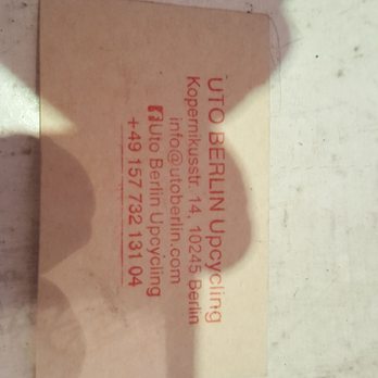 Uto Berlin Upcycling - Business card - Luggage Near Me - Berlin, BE