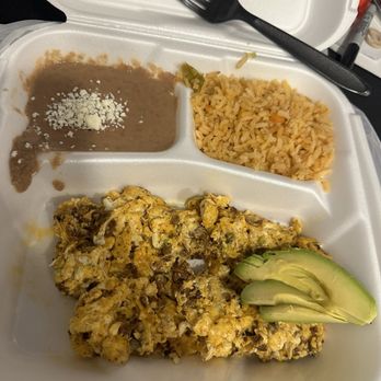 Las Cazuelas - Huevos con Chorizo , portions are small , prices online don't match prices in store , food was ok . - Mexican Near Me - Las Vegas, Nevada