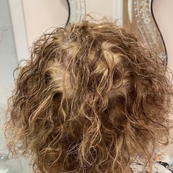 Meridian House of Hair - This is what you get asking for subtle natural looking highlights by Jennifer. Unacceptable! Even the darker areas around the face are red!