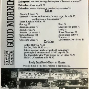 Mt Baldy Lodge - Breakfast menu - American Near Me - Mount Baldy, California
