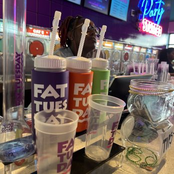 Fat Tuesday - Variety of sizes for your drink - Cocktail Bars Near Me - Raleigh, North Carolina
