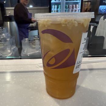 Taco Bell - Live Más Café - Mango Peach Agua Refresca - Regular - Fast Food Near Me - Chula Vista, California