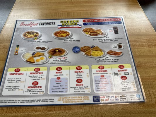 Menu photo 2 Waffle House Cookeville, TN