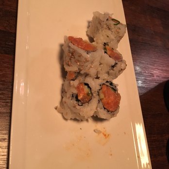 Zu Izakaya - Spicy salmon roll. Couldn't wait till i take a picture. - Asian Fusion Near Me - Tempe, Arizona