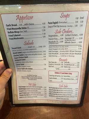 Menu photo 4 Paisano's Italian Cafe Benbrook, TX