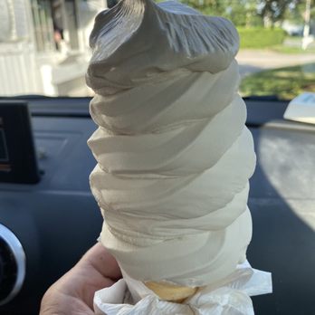 The Village Scoop - Oops, took a bite first - this is a "small?" The Maple soft-serve. Real maple syrup, omg. - Ice Cream & Frozen Yogurt Near Me - Colchester, Vermont The Village Scoop - Oops, took a bite first - this is a "small?" The Maple soft-serve. Real maple syrup, omg. - Ice Cream & Frozen Yogurt Near Me - Colchester, Vermont