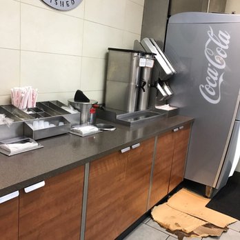Wendy's - a kitchen with a sink and a refrigerator - Fast Food Near Me - Miami, Florida