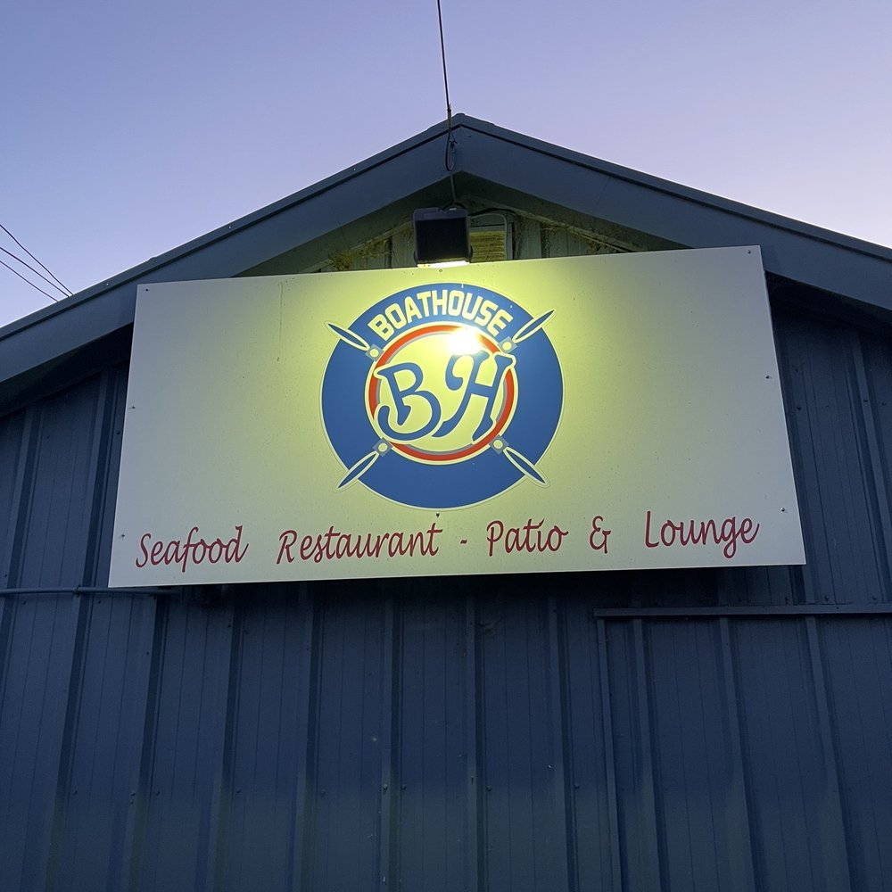 The Boathouse - The Boathouse Seafood Restaurant & Waterfront Patio - storefront signage - Seafood Near Me - Belleville, Ontario The Boathouse - The Boathouse Seafood Restaurant & Waterfront Patio - storefront signage - Seafood Near Me - Belleville, Ontario