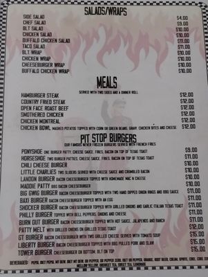 Menu photo 2 Pit Stop Smithdale, MS