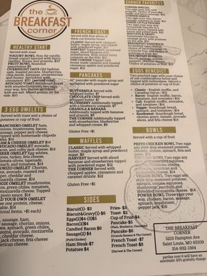 Menu photo 5 The Breakfast Corner St. Louis, MO Menu photo 5 The Breakfast Corner St. Louis, MO