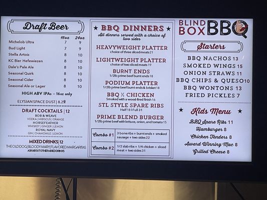 Menu photo 1 Blind Box BBQ Kansas City, KS