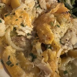 a close up of a plate of food