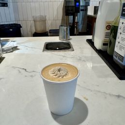 Salted honey cappuccino