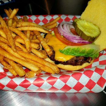 Dang BBQ - Classic Dang burger with fries - Barbeque Near Me - Islip, New York
