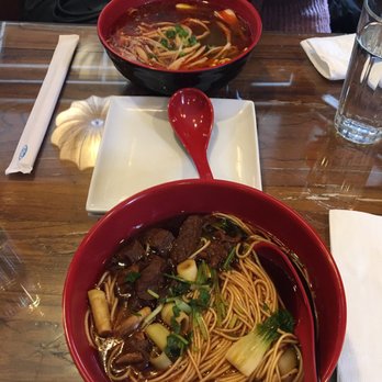Steamed - Beef noodle soup and sweet and sour potato noodle soup (notice how much the contents have changed since I last ate here) - Dim Sum Near Me - New Haven, Connecticut Steamed - Beef noodle soup and sweet and sour potato noodle soup (notice how much the contents have changed since I last ate here) - Dim Sum Near Me - New Haven, Connecticut