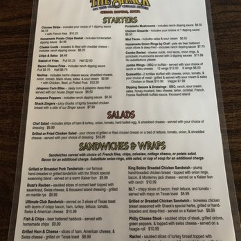 New Shack Tavern - Menu, disregard pricing because apparently it's not updated. - Pubs Near Me - Cedar Rapids, Iowa