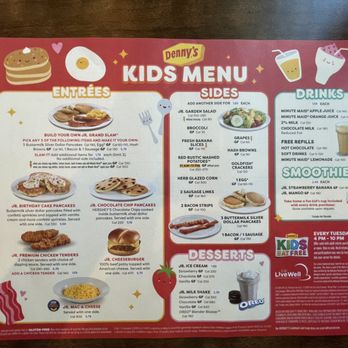 Denny's - 7/2024 kids menu - Diners Near Me - Brentwood, California Denny's - 7/2024 kids menu - Diners Near Me - Brentwood, California