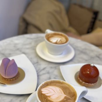 Jonquils Cafe & Bakery - Rose Cappuccino - Cafes Near Me - Boston, Massachusetts