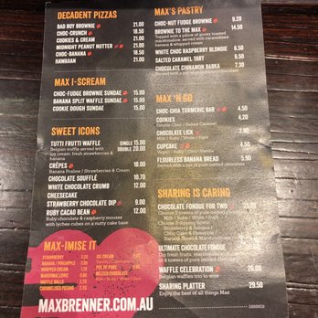 Max Brenner Chocolate Bar - Chocolatiers & Shops Near Me - Parramatta, NSW