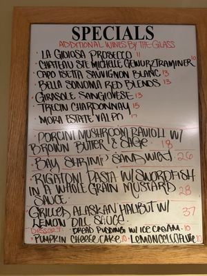 Menu photo 5 The Tides Wharf Restaurant Bodega Bay, CA