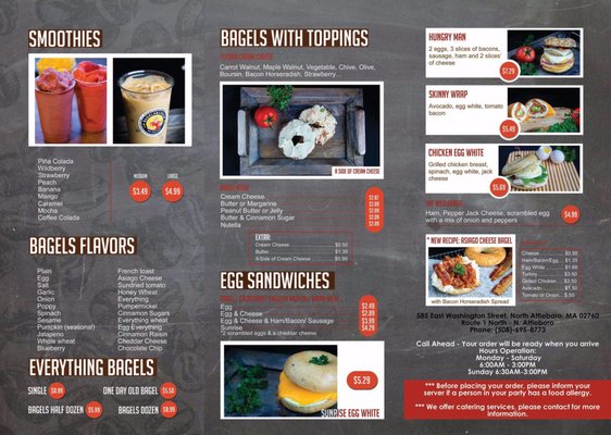 Menu photo 5 Bagels & Cream Norton Norton, MA