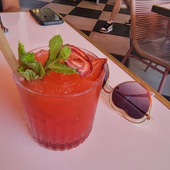 Strawberry Moon - Strawberry Moon Forever drink - Mediterranean Near Me - Miami Beach, Florida