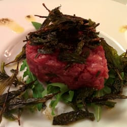 Locanda Mezzo Soldo - Tartare di carne salata con tartufo del monte Baldo e sgrizoi