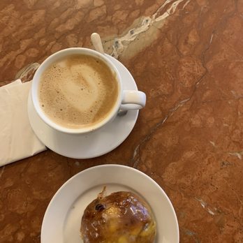 Emporio Rulli - Cappuccino and hot cross bun - Bakeries Near Me - Larkspur, California