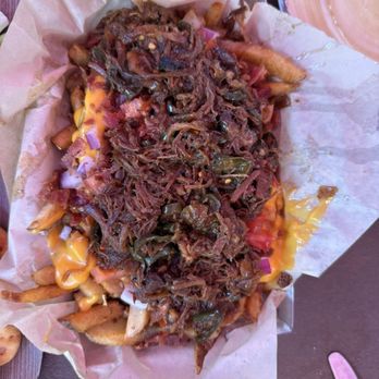 Sandbar Patio Bar & Grill - Pulled Pork French Fries. - American Near Me - Boise, Idaho Sandbar Patio Bar & Grill - Pulled Pork French Fries. - American Near Me - Boise, Idaho