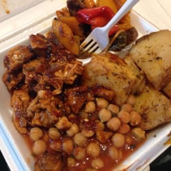 Grill It Up - Peppers potato chickpeas and chicken