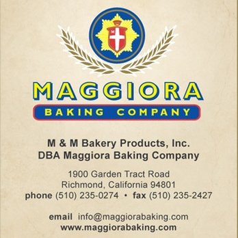 Maggiora Baking Company - business card - Bakeries Near Me - Richmond, California Maggiora Baking Company - business card - Bakeries Near Me - Richmond, California
