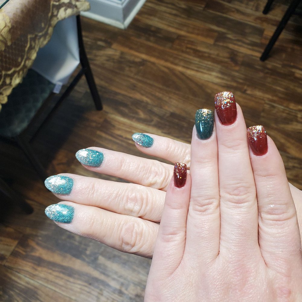 Dip powder nails Dip powder nails