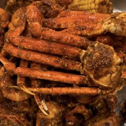 Storming Crab-Madison - Dinner Combo No. 4 , crab house Cajun sauce , heat level -very hot