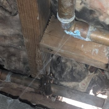 Dialed in Plumbing - Leaking water pipe under home found during a whole home inspection - Plumbing Near Me - Morgan Hill, California Dialed in Plumbing - Leaking water pipe under home found during a whole home inspection - Plumbing Near Me - Morgan Hill, California