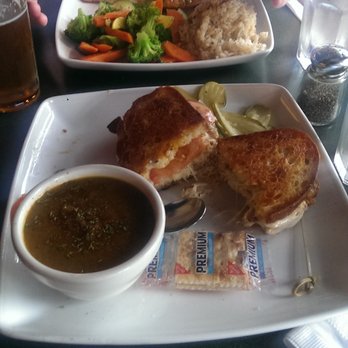 Lowell's Restaurant - Salmon w/rice & veggie medley and tuna melt with soup. - American Near Me - Seattle, Washington Lowell's Restaurant - Salmon w/rice & veggie medley and tuna melt with soup. - American Near Me - Seattle, Washington