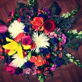 Floral Explosion - Head table centerpiece - Florists Near Me - Queens, New York Floral Explosion - Head table centerpiece - Florists Near Me - Queens, New York