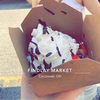 Findlay Market - A strawberry and chocolate Belgian waffle! - Farmers Market Near Me - Cincinnati, Ohio