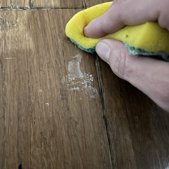 VP Professional House Cleaning - One of MANY spots on the floor the cleaners missed and refused to clean. I had to clean these myself. - Home Cleaning Near Me - Kent, Washington