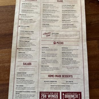 Urban Meyer's Pint House - Menu - Venues & Event Spaces Near Me - Dublin, Ohio