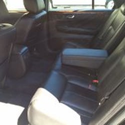 Comfy interior of our Cadillac Sedan