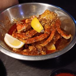 Crab boil with mushrooms...delicious A+ Crab boil with mushrooms...delicious A+