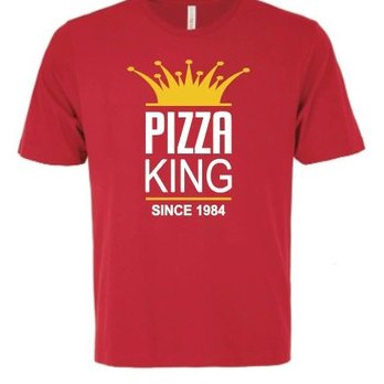 The Pizza King - a red t - shirt with a crown on it - Pizza Near Me - Vancouver, British Columbia The Pizza King - a red t - shirt with a crown on it - Pizza Near Me - Vancouver, British Columbia