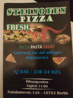 Menu photo 4 Fresh Steinofen Pizza Berlin, BE