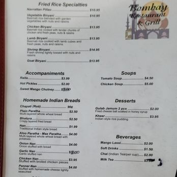 Bombay Grill And Buffet - Menu - Indian Near Me - Gallup, New Mexico Bombay Grill And Buffet - Menu - Indian Near Me - Gallup, New Mexico