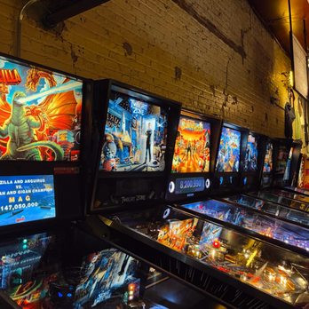 Barcade - a row of pinball machines in a pinball arcade - Bars Near Me - Brooklyn, New York Barcade - a row of pinball machines in a pinball arcade - Bars Near Me - Brooklyn, New York