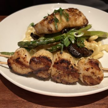 Seasons 52 - Brick Oven-Roasted Chilean Sea Bass added Caramelized Grilled Sea Scallops - New American Near Me - Princeton, New Jersey Seasons 52 - Brick Oven-Roasted Chilean Sea Bass added Caramelized Grilled Sea Scallops - New American Near Me - Princeton, New Jersey