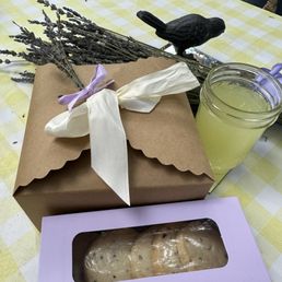 Lavender lemonade, cookies and scones Lavender lemonade, cookies and scones
