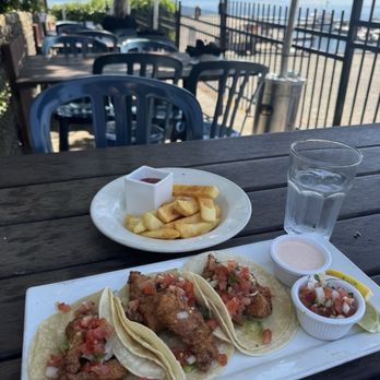 BluWater Bistro - Lunch pacific cod tacos with special request side fries. $16? - American Near Me - Seattle, Washington