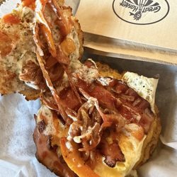 Red Rooster on biscuit.